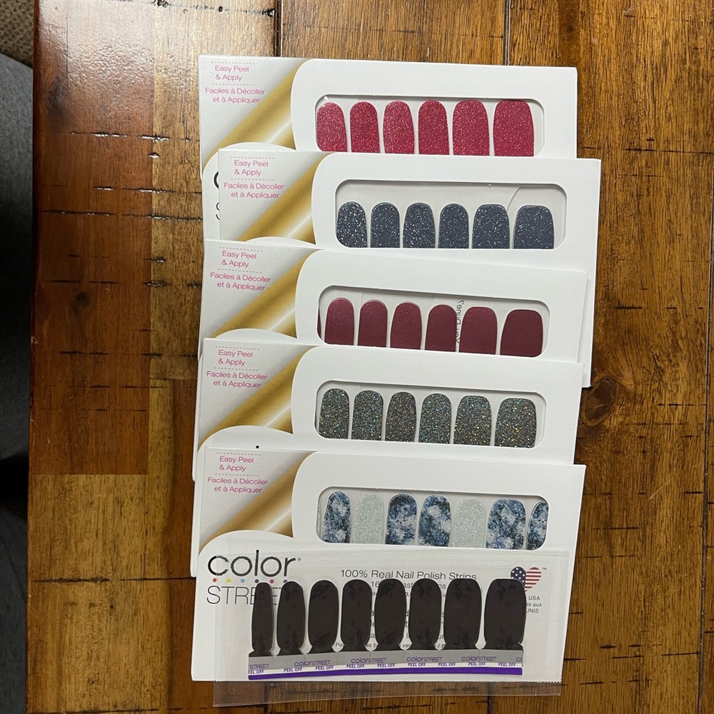 Lot of 6 Color Street Strips